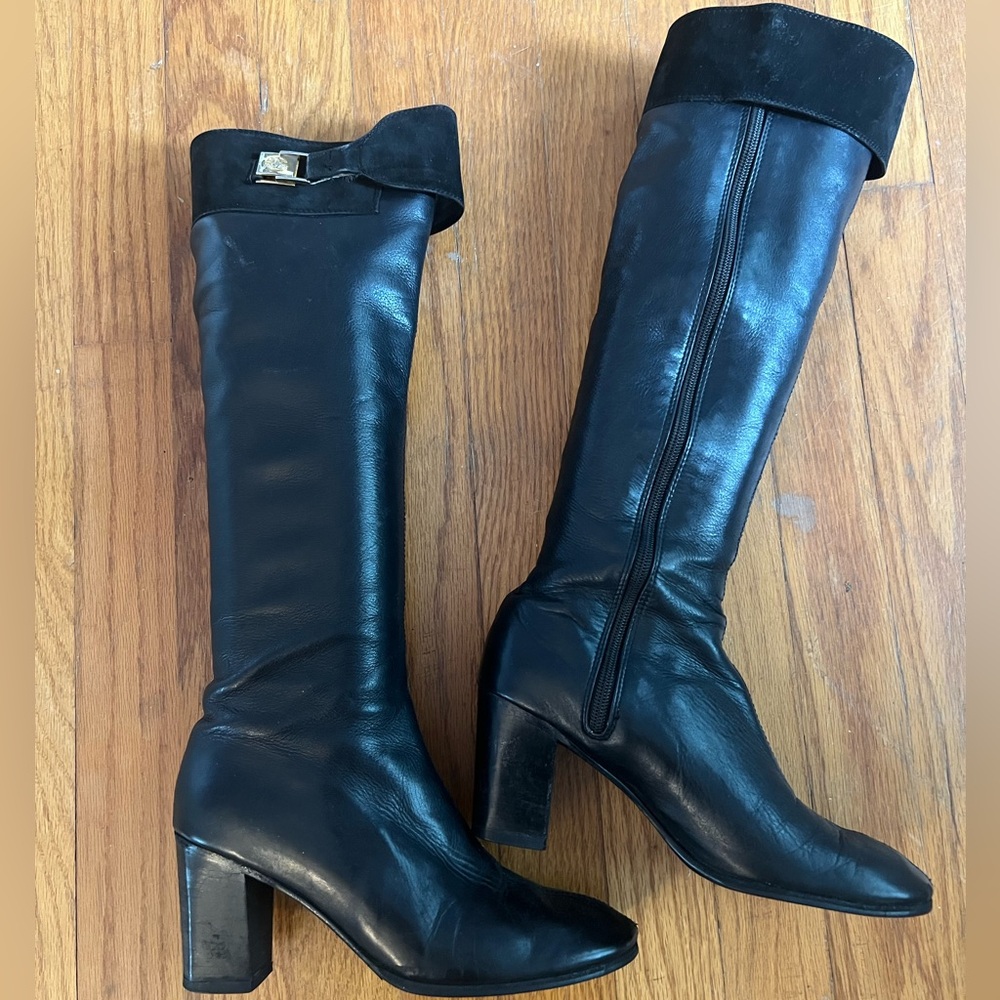 Vintage Gucci black leather boots